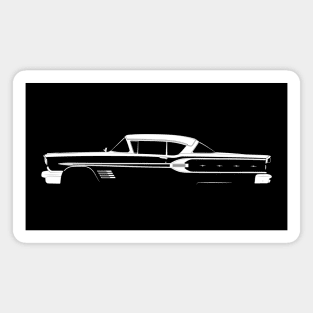 Pontiac Bonneville Custom Sport Coupe (1958) Silhouette Magnet